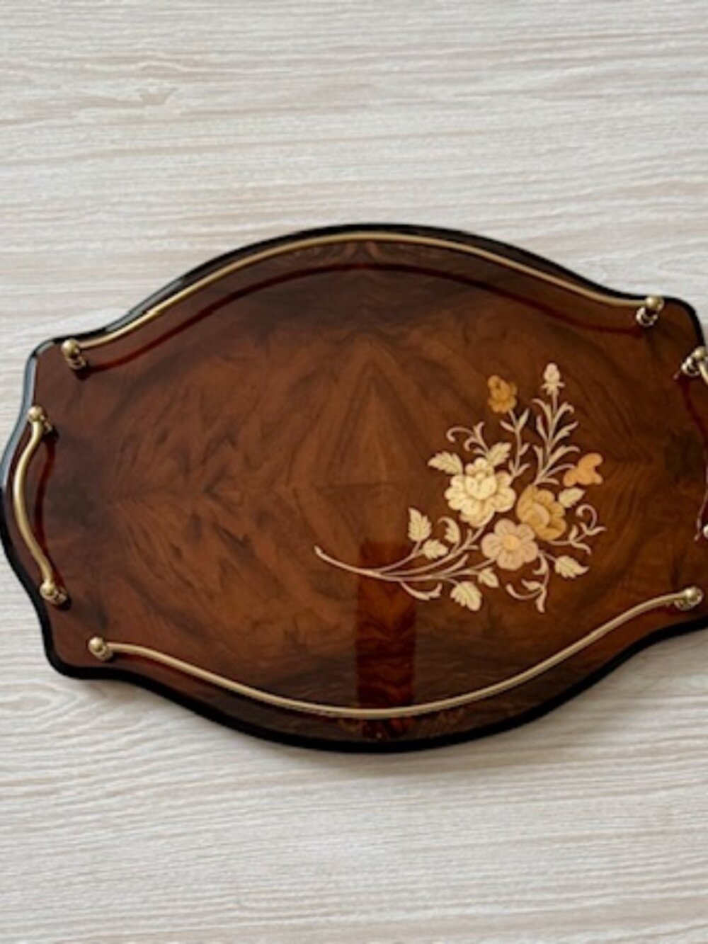 Vintage Italian Sorrento Marquetry Serving Tray